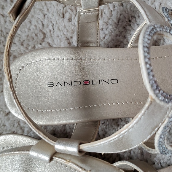 Bandolino Wedge Sandals Metallic 6 - Picture 2 of 8